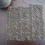 Start of a lace stole