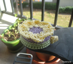 flower tape measure cozy