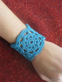 crocheted Julie cuff