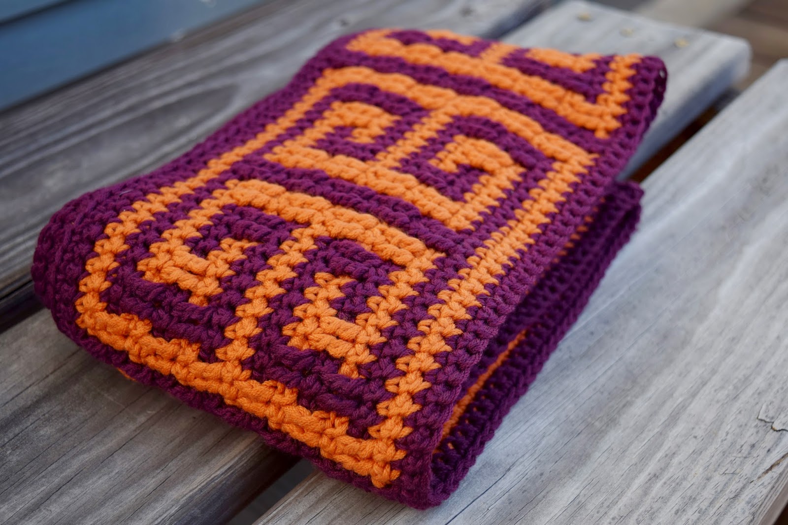 Folded square key scarf